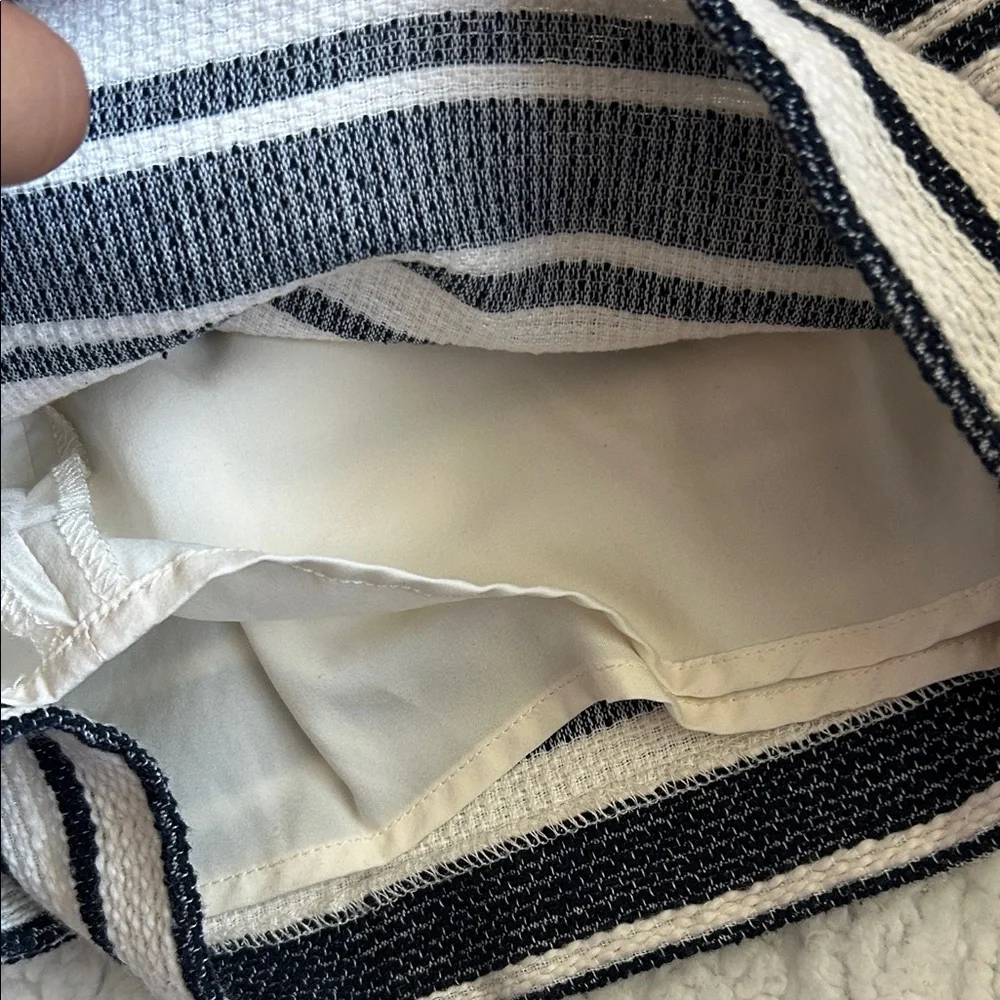 Banana Republic Blue and White Striped A-Line Skirt - Picture 5 of 5